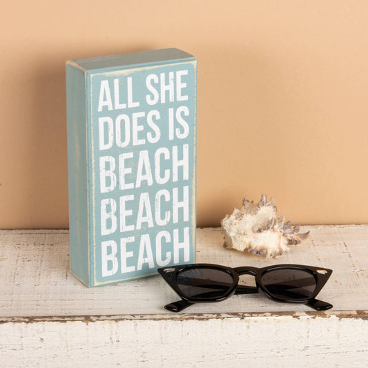 Beach Beach Box Sign - Cardsmartct