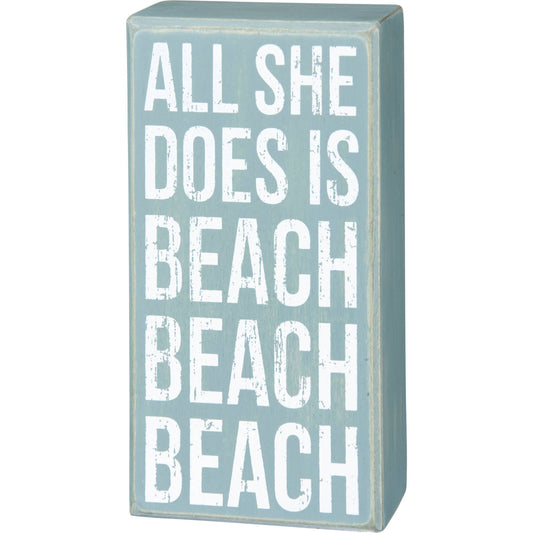 Beach Beach Box Sign - Cardsmartct