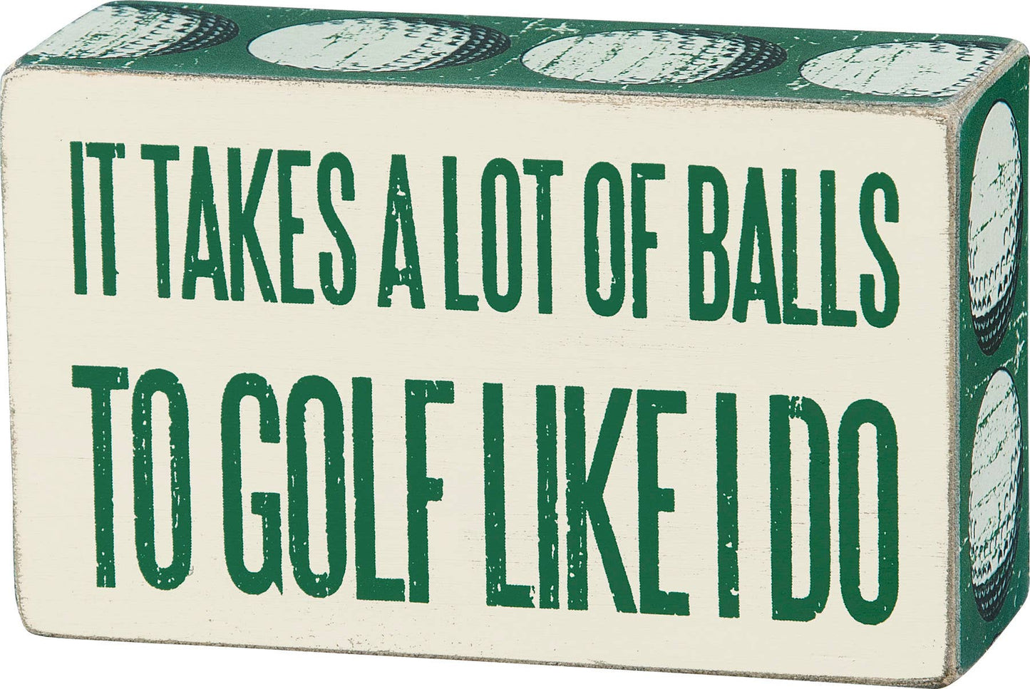 Lot Of Balls Box Sign