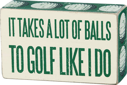 Lot Of Balls Box Sign - Cardsmartct