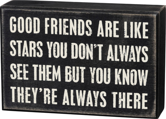 Good Friends Box Sign - Cardsmartct