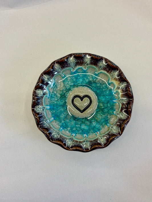 Handmade Heart Dish – Recycled Glass Pottery | Made in USA
