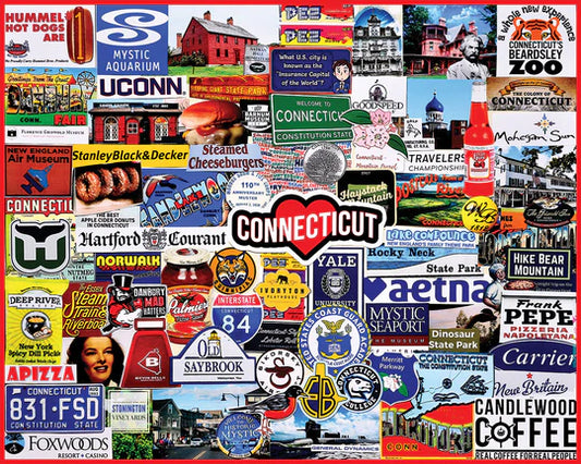 I Love Connecticut - 1000 Piece Jigsaw Puzzle